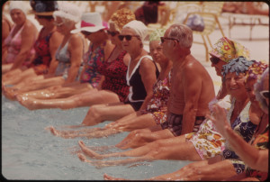 seniors at the pool