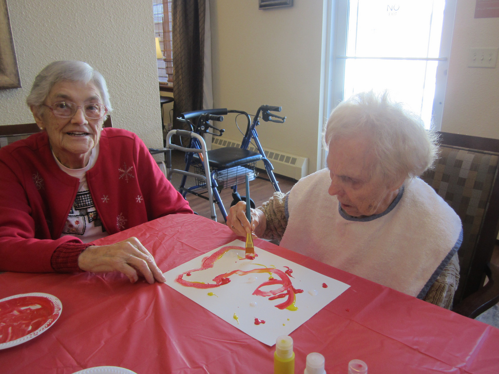 Seniors at nursing home.