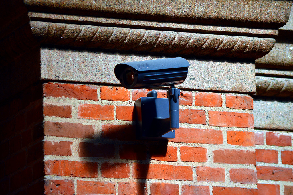 Surveillance camera outside home...
