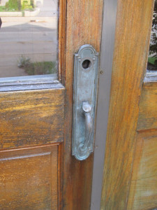 Home's door locked...